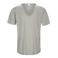 thumbnail image 1 of Mens T Shirts Short Sleeve V-Neck Shirt Basic Beige T-Shirts Work Shirts for Men, 1 of 7