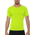 thumbnail image 1 of Mens T-Shirts Solid Color Round Neck Short Sleeve Slim Training Sports Running Gym Tops Tshirts Outwear, 1 of 8