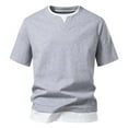 thumbnail image 1 of Mens T-Shirts White Mens Basic T Shirts Tee Shirt Men Black T-Shirts for Men New, 1 of 4