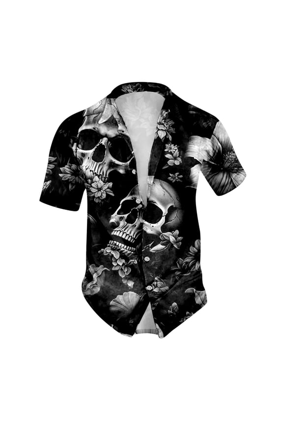 Mens T-shirts Male Print Theme Casual Crewneck Graphic Plus Size Short Shirt Lapel Fully Printed Printed Shirt Older Mens Shirts Blouses T Shirts Long Sleeve Turtleneck Tee Men Quick Pack Black 3XL