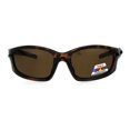 thumbnail image 1 of Mens TAC Polarized Lens Aerodynamic Warp Sport Performance Plastic Sunglasses Tortoise Brown, 1 of 4