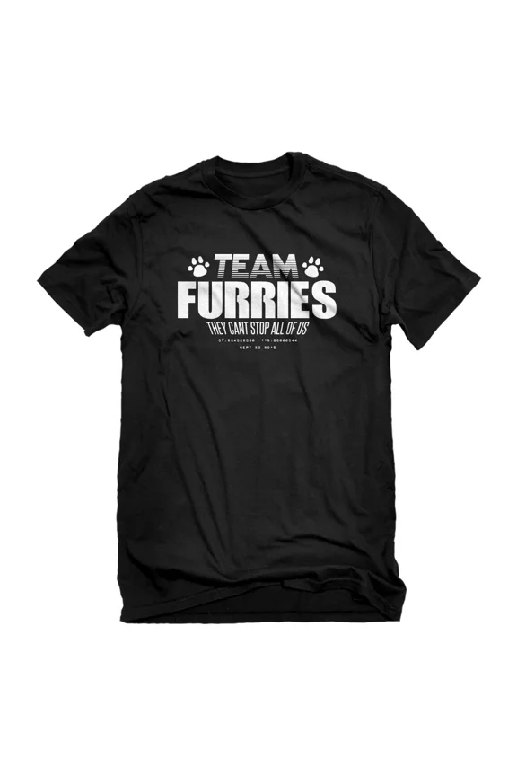 Mens TEAM FURRIES Short Sleeve T-shirt #4163