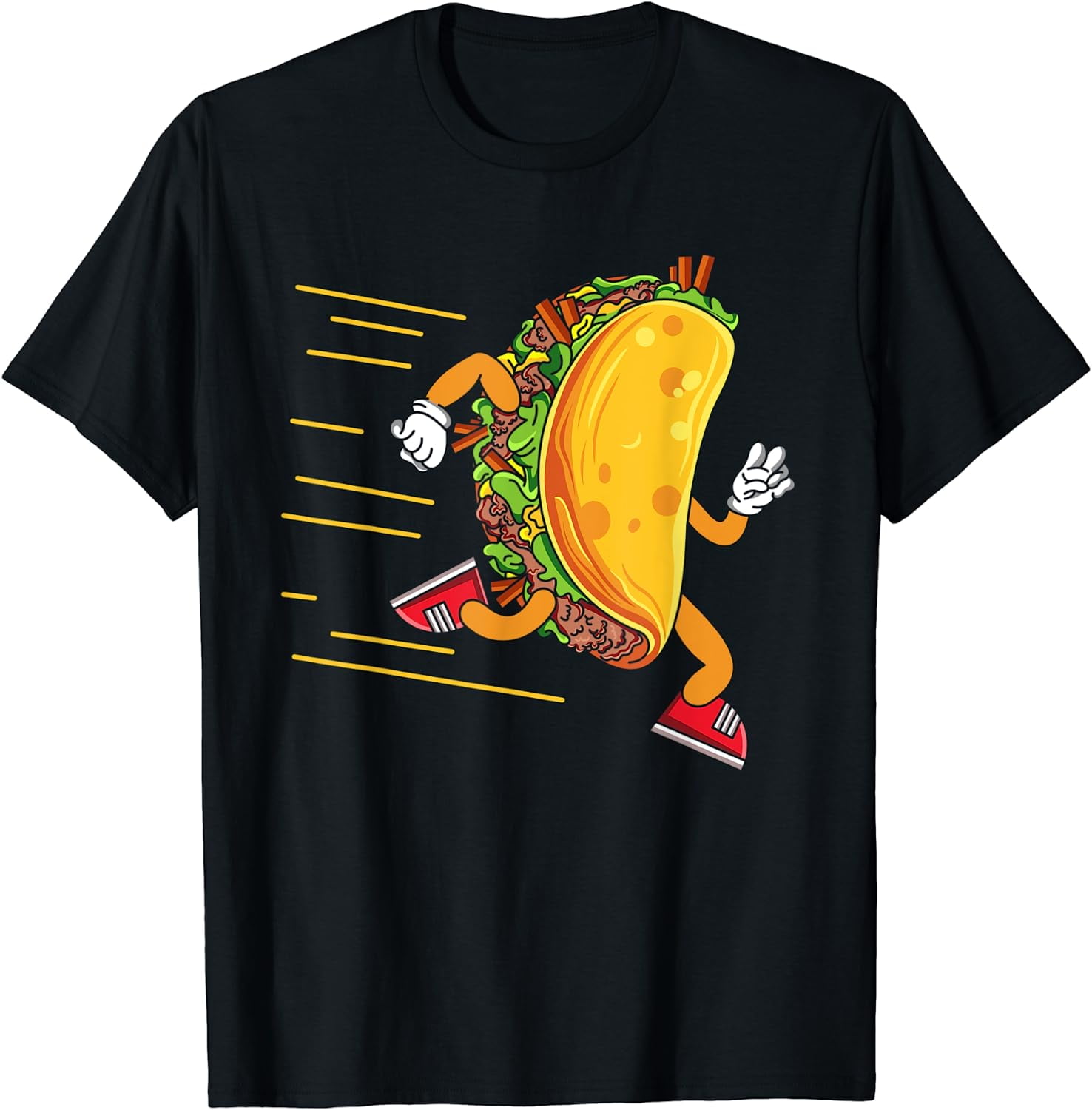 T-shirt Humour 'Taco Tuesday Ghost Story' - Marque Crazy Dog - Couleur Heather Black - Taille Standard Homme - Neuf Avec étiquettes - Fabriqué USA