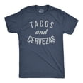 thumbnail image 1 of Mens Tacos and Cervezas Funny T shirt for Vacation Sarcastic Humor Graphic Top Graphic Tees, 1 of 6