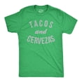 thumbnail image 1 of Mens Tacos and Cervezas Funny T shirt for Vacation Sarcastic Humor Graphic Top Graphic Tees, 1 of 6