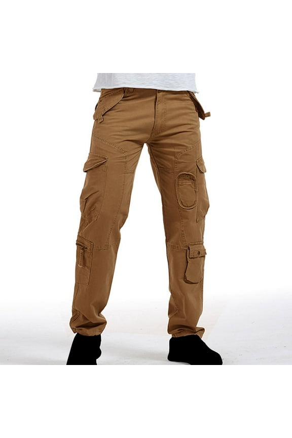 Mens Tactical Cargo Pants Casual Joggers Hiking Athletic Travel Comfortable Soft Track Pants Cotton Outdoor Durable Ripstop Work Pant Y2k Streetwear