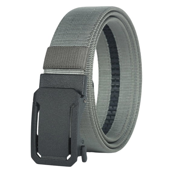 Mens Tactical Nylon Belts Casual Stretch Wide Belt for Hiking Rigger Work Simple Stylish Versatile Waistband Gray One Size