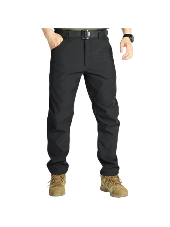 Mens Tactical Pants Combat Work Cargo Pants Outdoor Hiking Pants Water Resistant Trousers with Pockets