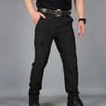 thumbnail image 1 of Mens Tactical Pants Ripstop Cargo Work Pants with Pockets Water Resistant Breathable Hiking Pants Black S, 1 of 5
