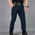 thumbnail image 1 of Mens Tactical Pants Ripstop Cargo Work Pants with Pockets Water Resistant Breathable Hiking Pants Navy 2XL, 1 of 5