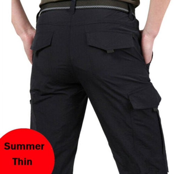 Mens Tactical Work Cargo Pants Combat Quick Dry Lightweight Outdoor Climbing