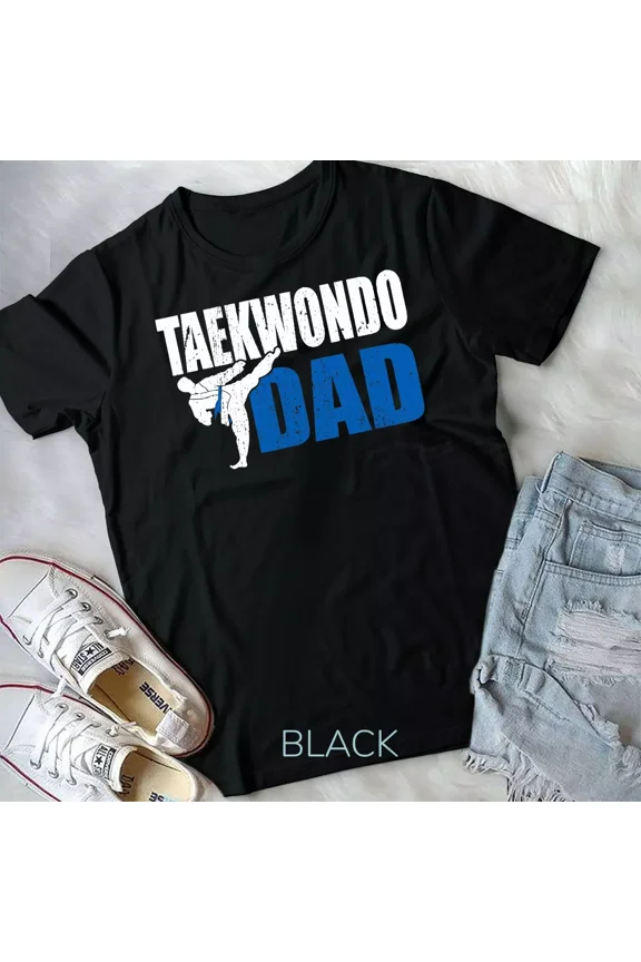 Mens Taekwondo Dad Gift Idea Tae Cool Taekwondo Uniform Unisex T-shirt