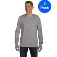 thumbnail image 1 of Mens Tagless ComfortSoft Long-Sleeve Pocket T-Shirt 5596 (3 PACK), 1 of 2