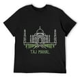thumbnail image 1 of Mens Taj Mahal T-shirt Tee T Shirt Tshirt T-Shirt Black 3X-Large, 1 of 5