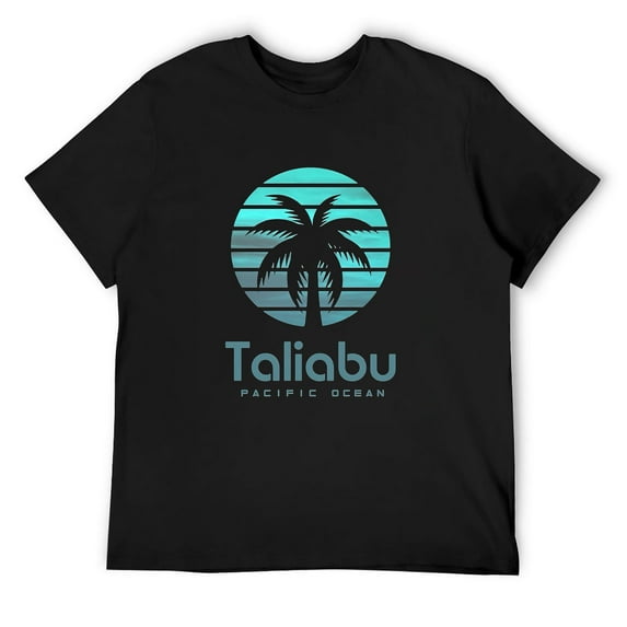 Mens Taliabu Pacific Ocean Short Sleeve T-Shirt Black 3X-Large