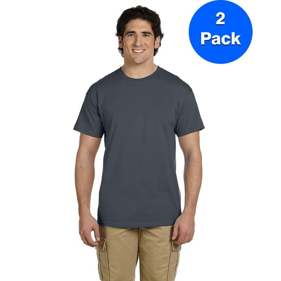 Mens Tall 6.1 oz. Ultra Cotton Short-Sleeve 2 Pack