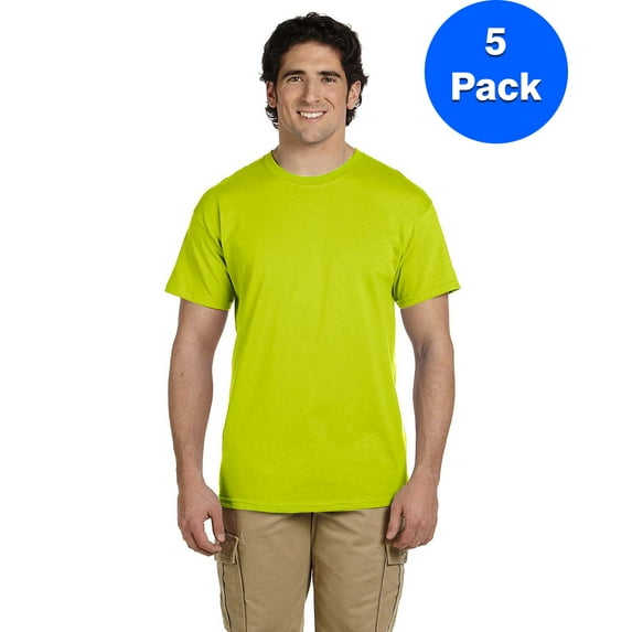 Mens Tall 6.1 oz. Ultra Cotton Short-Sleeve 5 Pack