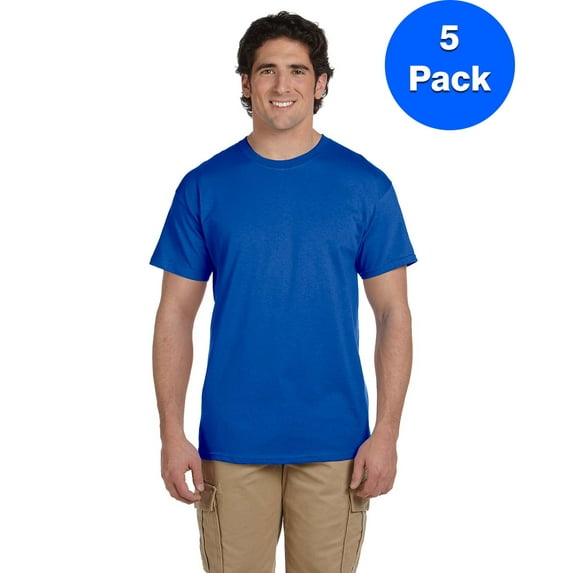 Mens Tall 6.1 oz. Ultra Cotton Short-Sleeve 5 Pack