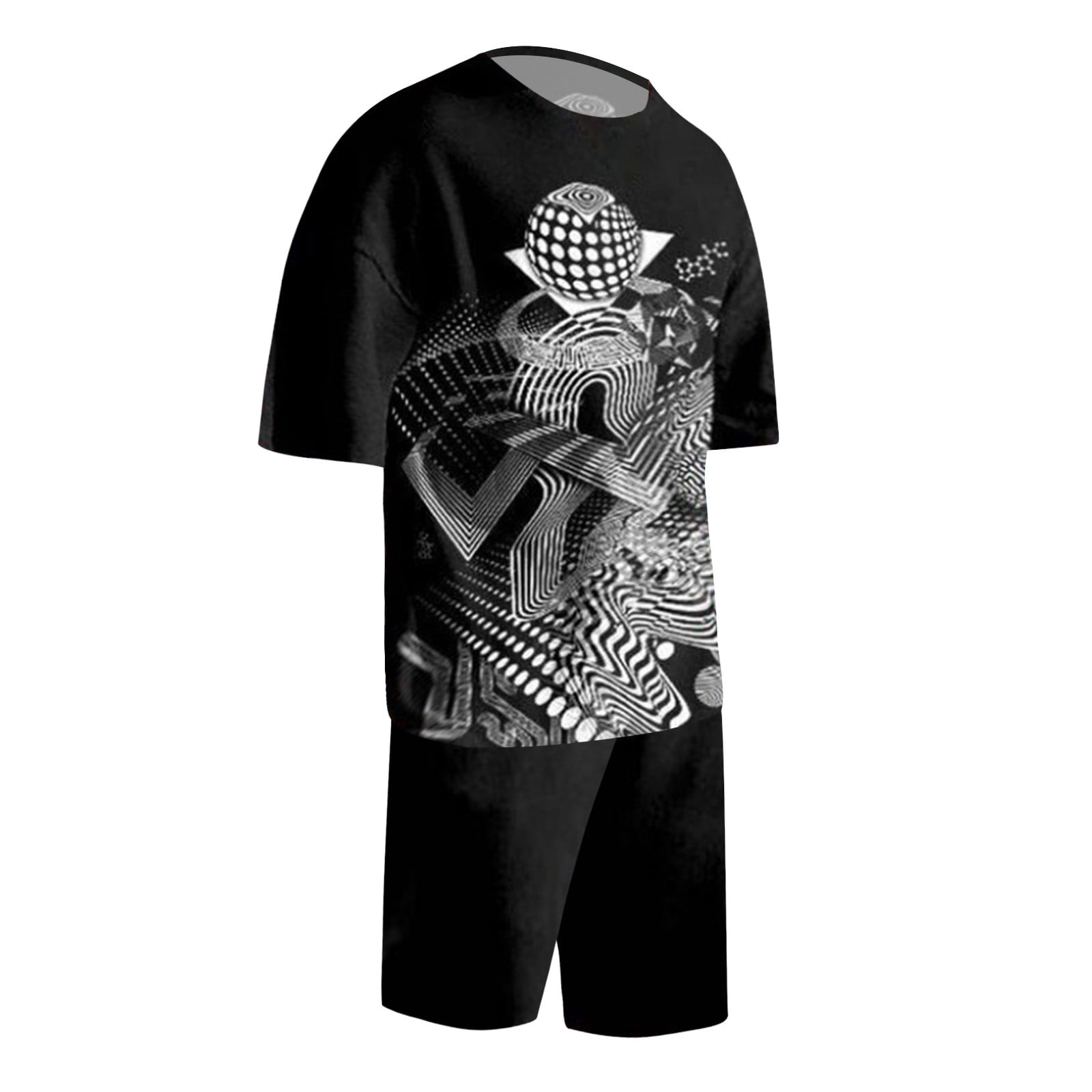 Mens Tall Suits Men's Short Suit 2 Piece Summer Sports Suit Short