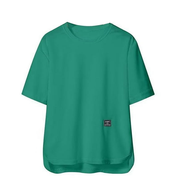 Mens Tall T Shirts V Neck Quick Dry Solid Color 1/4 Short Sleeve Summer Beach Tops Lightweight Summer Casual Beach Basic Muscle Tee,Green,XXL
