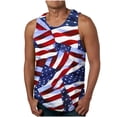 thumbnail image 1 of Mens Tank Top 4th of July Shirt Big and Tall American Flag Patriotic Sleeveless Independence Day Shirt,Muscle Tee Tops for Men Gym Workout, 1 of 4