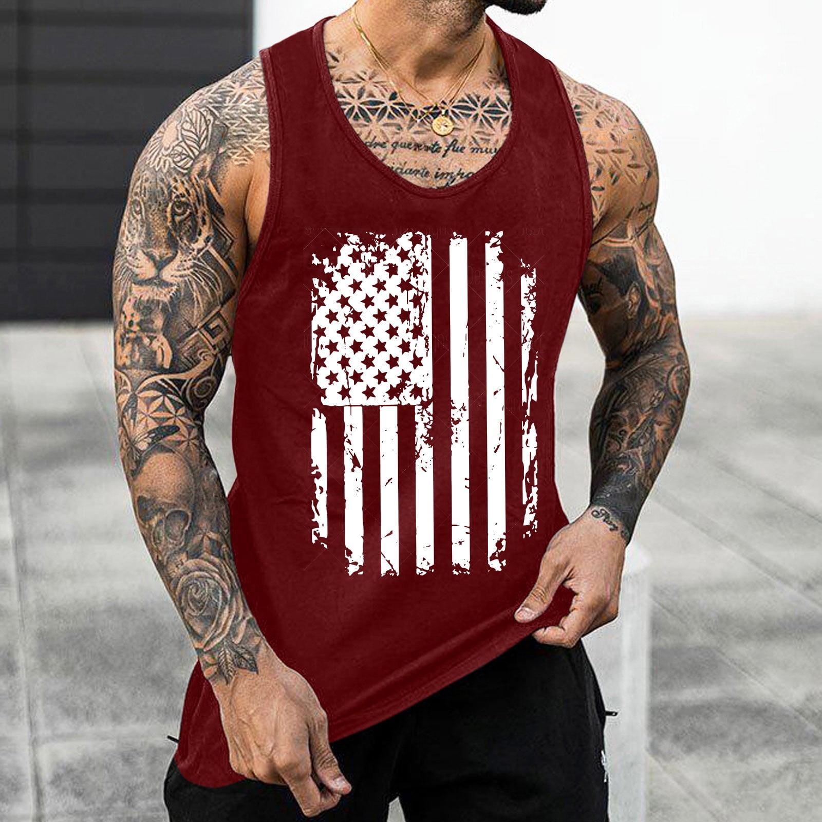 Mens Tank Top,Aligament Graphic Tees T-Shirts for Men Summer Top ...