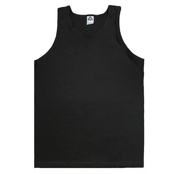 Mens Tank Top, Black - 3 XL