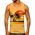 thumbnail image 1 of Mens Tank Top Fashion Spring Casual Round Necklineline Printed Daily Loose Fit Breathable Refreshing Workout Tanks Sizes XL, 1 of 5