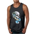 thumbnail image 1 of Mens Tank Top Funny Sleeveless Crewneck Graphic T Shirts Casual Beach Summer Athletic Muscle Breathable Vests Black L, 1 of 3