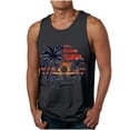 thumbnail image 1 of Mens Tank Top Funny Sleeveless Crewneck Graphic T Shirts Casual Beach Summer Athletic Muscle Lightweight Vest Black L, 1 of 2