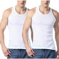 thumbnail image 1 of Mens Tank Top Undershirt Qiggri Men's Fitness Home Wear Pajamas Color Cotton Solid Color T-shirt Sports Mens Workout Tank Tops, 1 of 2