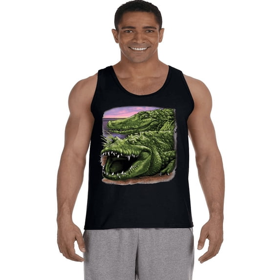 Mens Tank Tops Alligators Mens Shirts Sleeveless Muscle Tees