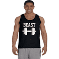 thumbnail image 1 of Mens Tank Tops Beast Workout Gym Funny Mens Shirts Sleeveless Tees, 1 of 2