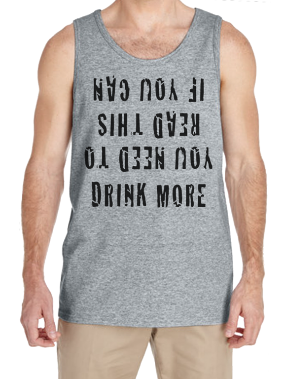 Mens Tank Tops Drunk Drinking Spring Break Funny Mens Shirts Sleeveless Tees