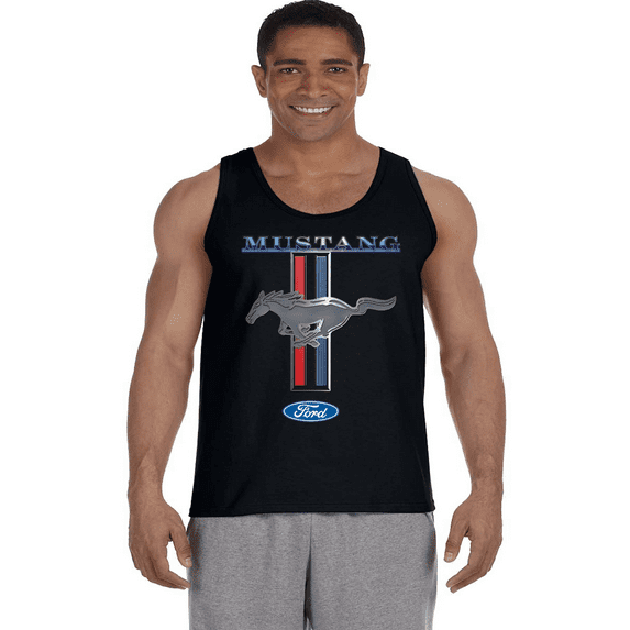 Mens Tank Tops Ford Mustang T-shirt Sleeveless Muscle Tee Tanks