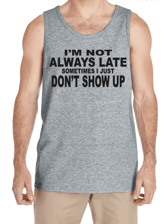 Mens Tank Tops Funny Sayings T-shirts Mens Shirts Sleeveless Tees
