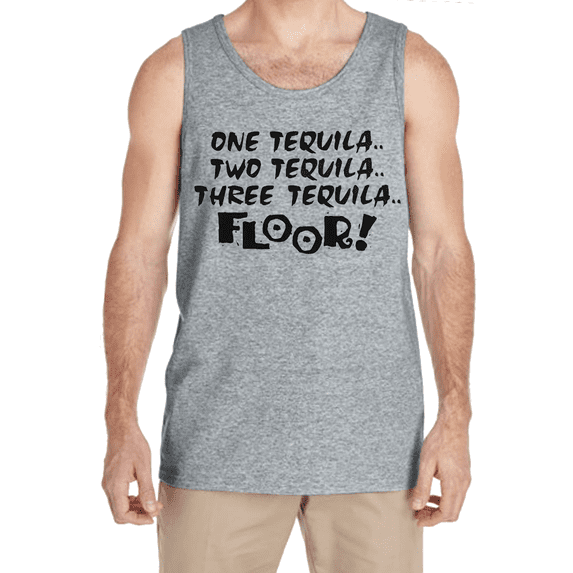 Mens Tank Tops Funny Sayings Tequila Mens Shirts Sleeveless Tees