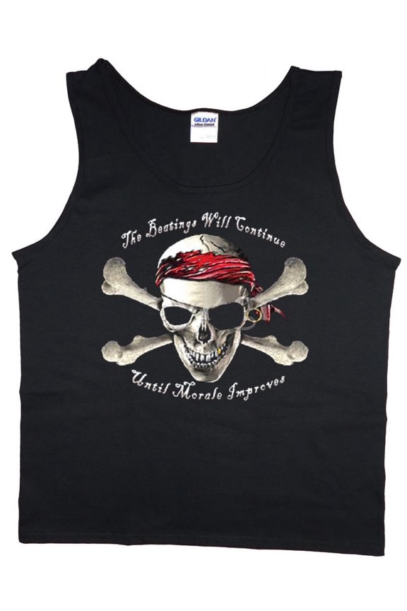 Mens Tank Tops Pirate Funny Mens Shirts Sleeveless Muscle Tees
