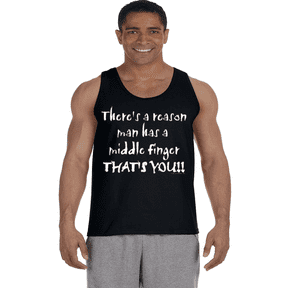 Mens Tank Tops Rude Funny T-shirt Sleeveless Muscle Tee Tanks