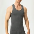 thumbnail image 1 of Mens Tank Tops Running Vests Casual Sleeveless Crewneck Stretchy Slim-Fit Pullover Solid Color Basic Breathable Gym Athletic Workout Muscle Shirts, 1 of 4