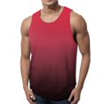 thumbnail image 1 of Mens Tank Tops Summer Fashion Casual Loose Sports Beach Seaside Print Vest Casual Loose Undershirts Sizes XL, 1 of 4