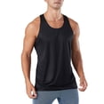 thumbnail image 1 of Mens Tank Tops UPF 50+ Quick Drying Sleeveless Athletic Shirts Gym Workout Running Beach Swim Muscle Tee Summer Clothing Black, Size S, 1 of 6