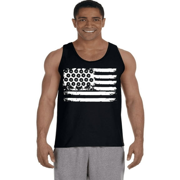 Mens Tank Tops USA American Flag Patriotic Mens Shirts Sleeveless Muscle Tees