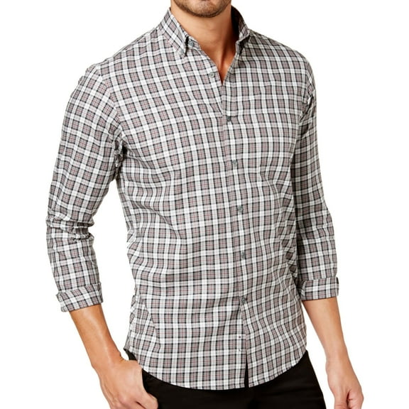 Mens Tartan Button Up Shirt