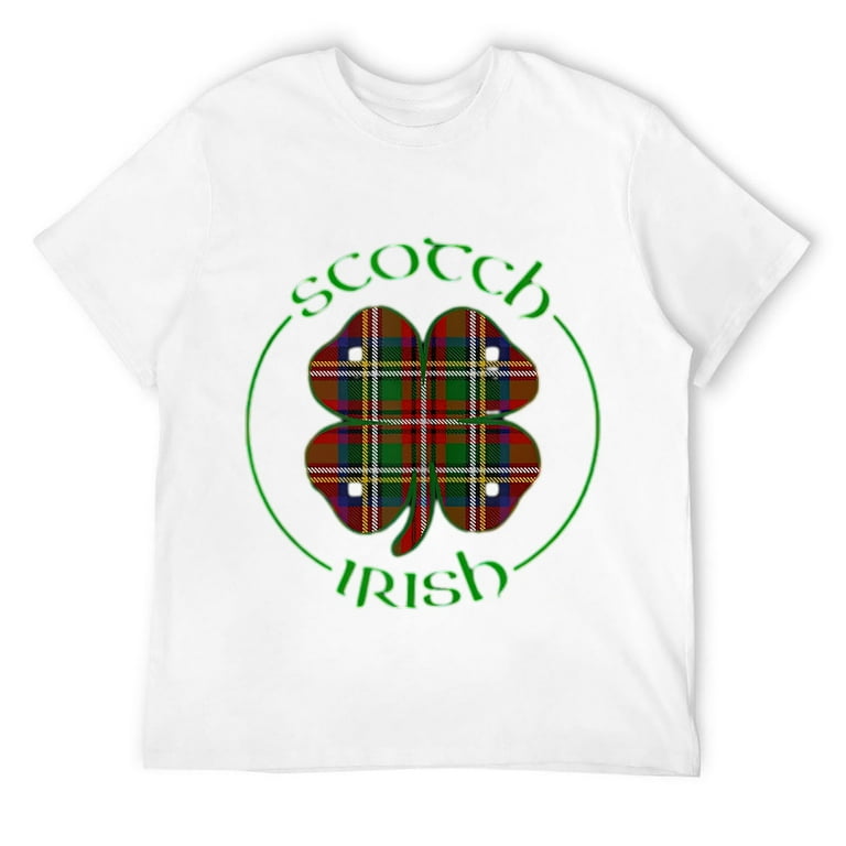 Tartan Shamrock Scotch Irish Pride T Shirt Tartan Shamrock Scotch Irish Pride T Shirt