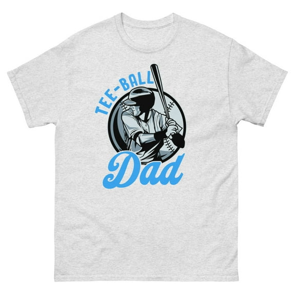 Mens Tball Dad Shirt, T-Ball Dad Tee Ball Daddy Sport T-shirt (Ash, S)