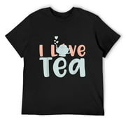 Mens Tea Lover - I Love Tea T-Shirt Black