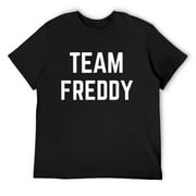 Mens Team Freddy | Friend, Family Fan Club Support T-Shirt Black Small