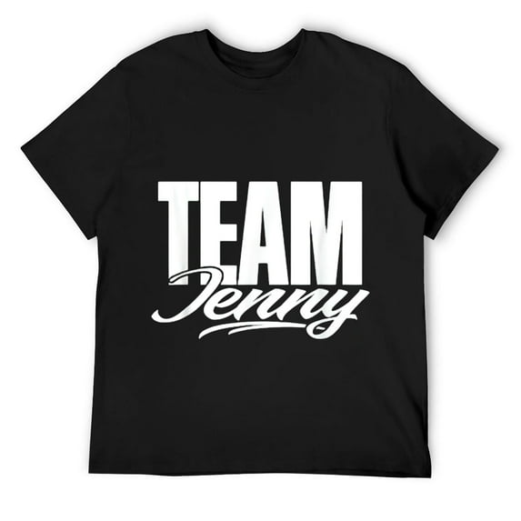 Mens Team Jenny Name, Cheer for Jenny Support T-Shirt Black 4X-Large