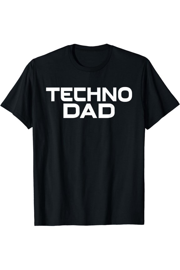 Mens Techno Dad Festival EDM Rave Goa Tech House Dad T-Shirt